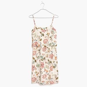 Madewell Silk Floral overlay dress